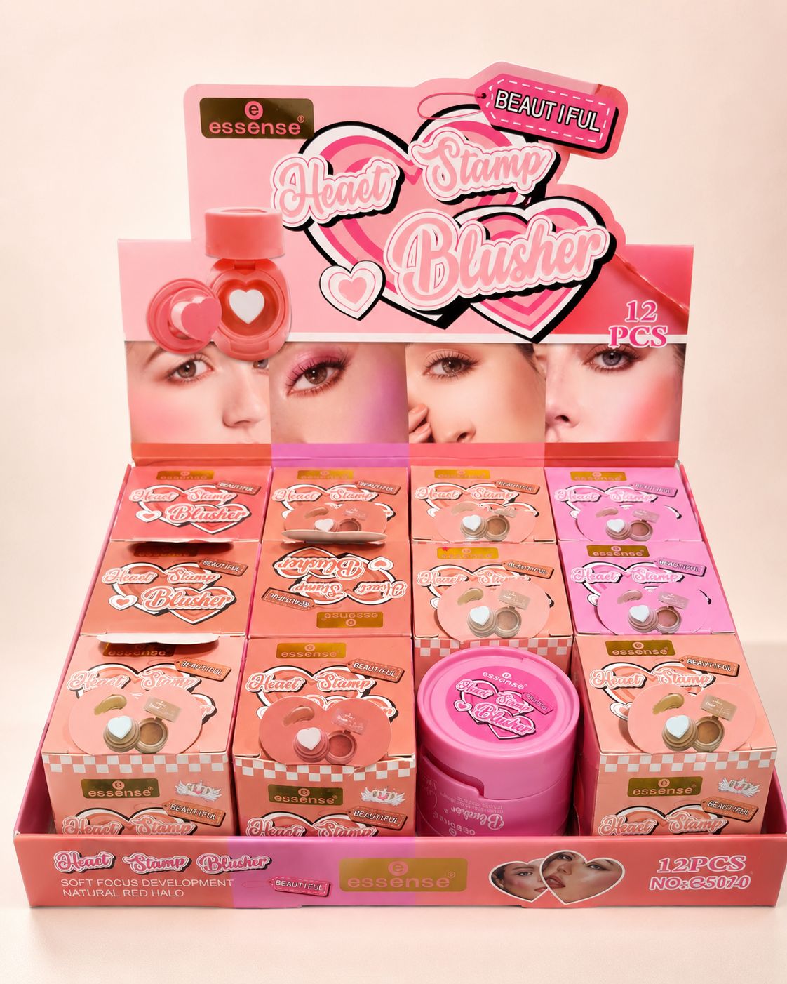 رژگونه استامپی قلبی Essense مدل Heart Stamp Blusher