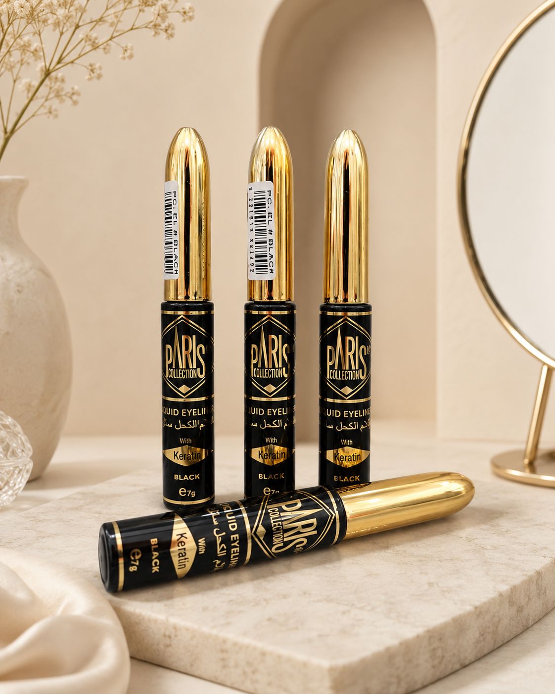 خط چشم مایع پاریس کالکشن مدل KeratinParis Collection Liquid Eyeliner