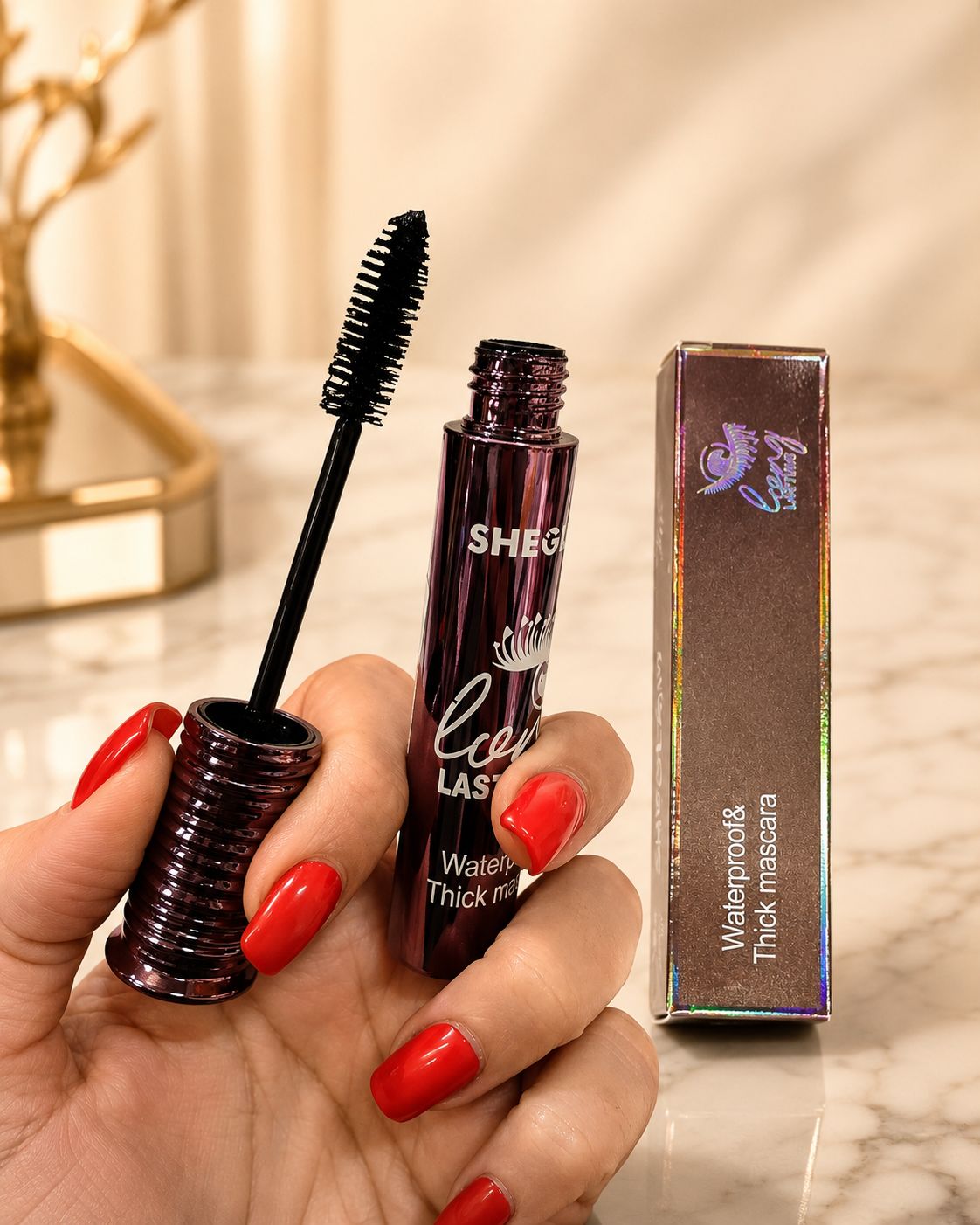 ریمل حجم‌دهنده و ضدآب شیگلم مدل Long Lasting Waterproof & Thick Mascara